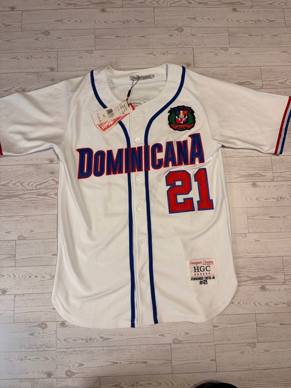 NEW! Size X-Small Fernando Tatis Jr  Dominicana #21 Baseball Jersey